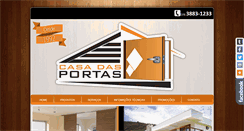 Desktop Screenshot of casadasportas.com.br