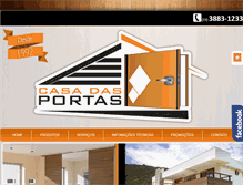 Tablet Screenshot of casadasportas.com.br